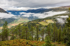 Wolkenfetzen über dem Gudbrandsdalslågen