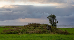 Eine alte Erdhütte