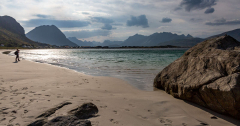 Am Strand von Ramberg mit Blick nach Südwesten