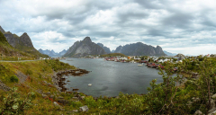 Panorama über Reine mit Blickrichtung nach Norden.