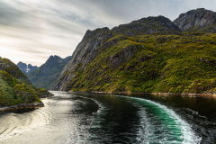 Ausfahrt aus dem Trollfjord