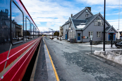 Ankunft im Bahnhof