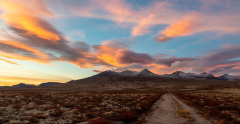 Stadien eines Sonnenunterganges über dem Spranget (Rondane NP)