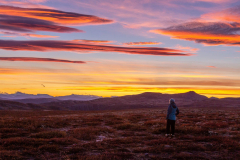 Stadien eines Sonnenunterganges über dem Spranget (Rondane NP)