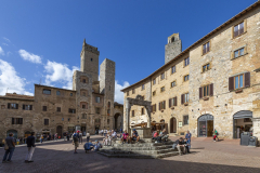 Der Marktplatz von San Gimignano