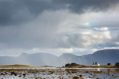 Ein Regenschauer über Strengelvåg