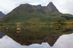 Blick über die Bucht bei Strengelvåg